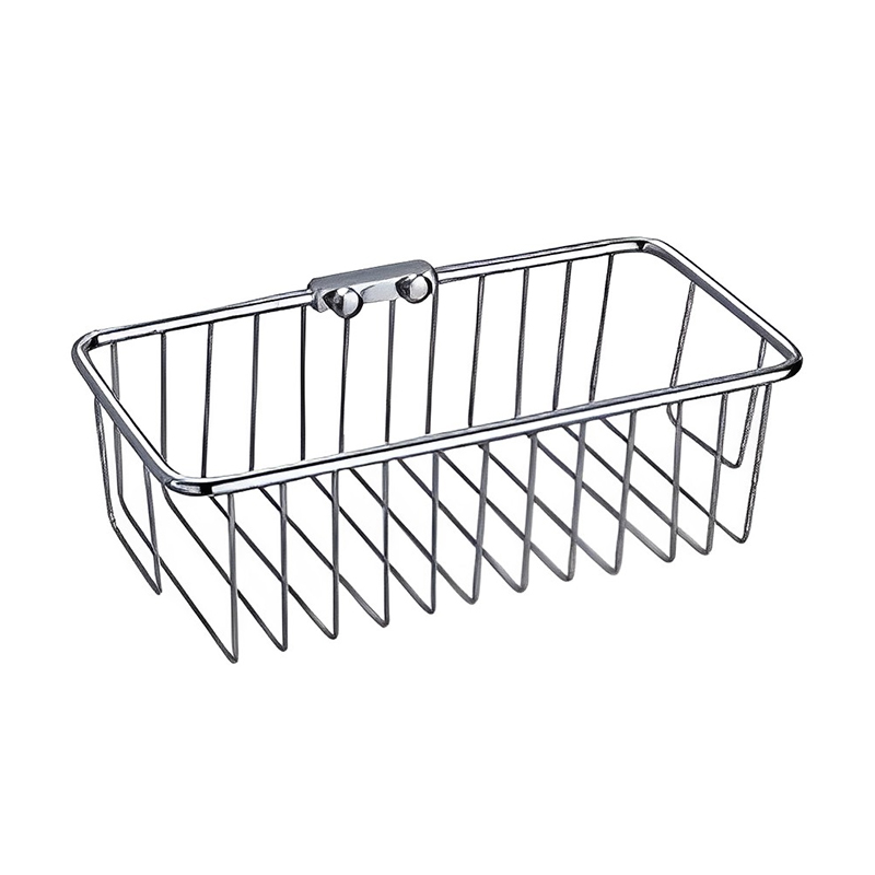 OJ-G3626L Crassitudo 304 Steel Wall Mounted Single Tier Bathroom Corner Shower Basket Bath Caddy Steel Shower Basket