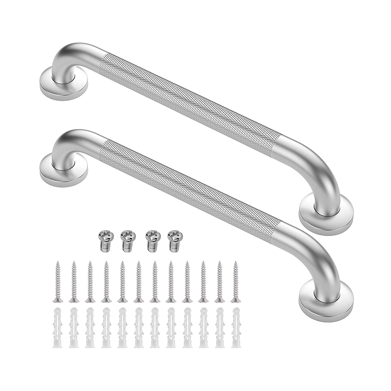 OJ-ZM2005 2 Pack 18 Inch Stainless Steel Anti Slip Shower Bathroom Saft Palpate Bathtub Handrail