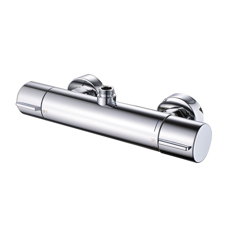 OJ-J1595C Duplex Handle Exposita Thermostat Control Valve Bathroom Bath Shower Thermostat Faucet