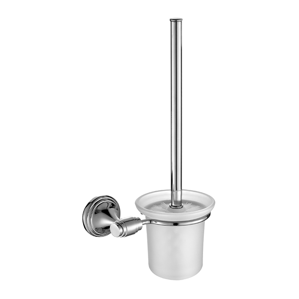 OJ-L4213J Latrina Peniculus Holder Chrome Plated Wall Eques Cum Vitro Continens Cadmiae Alloy Bathroom Accessories