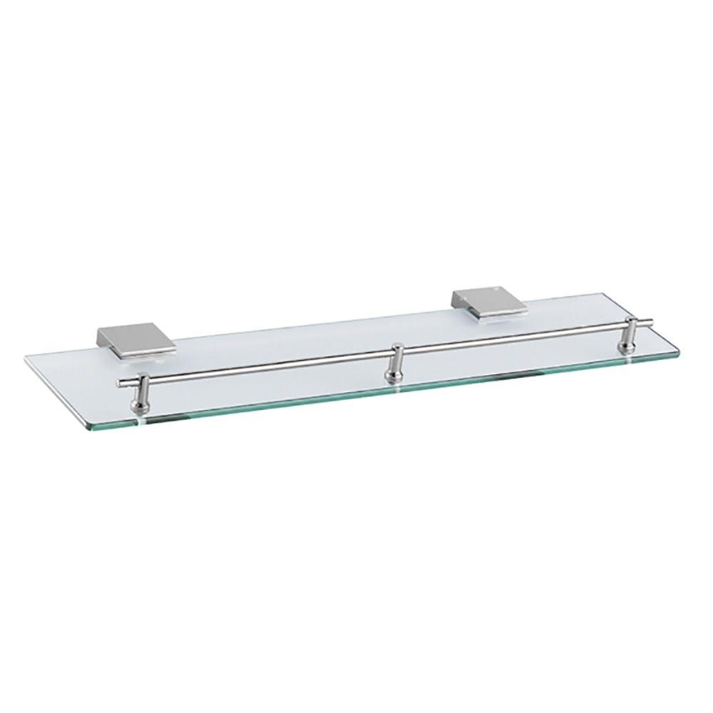 OJ-L8603J Glass Shelf 1 Tier Bathroom Caddy Bath rust-proba- Wall Mount Zinc Alloy Bathroom Accessories