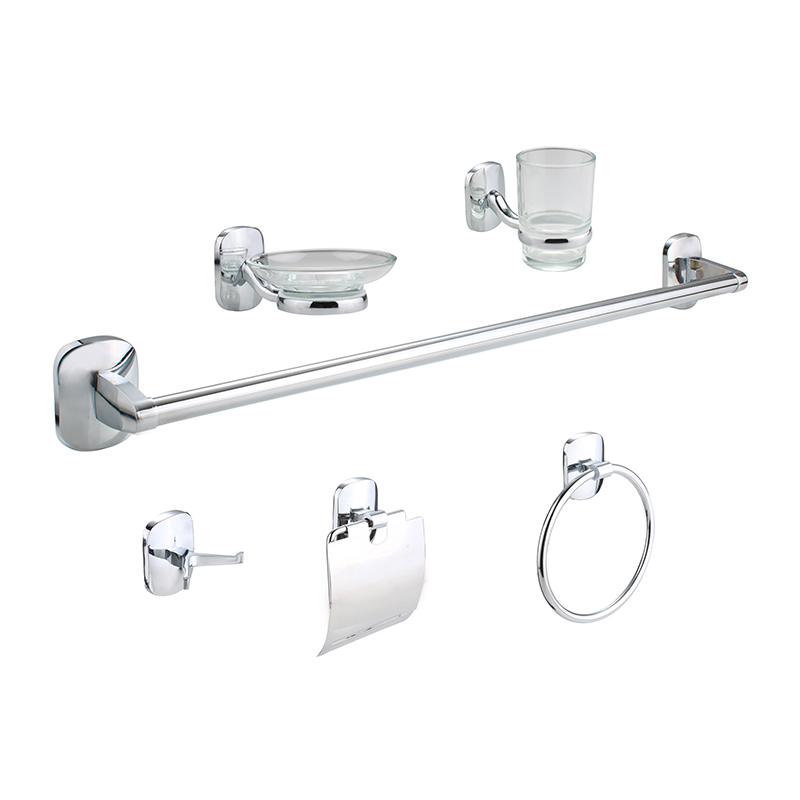 OJ-B2400LJ 6 Massa Bathroom Hardware Set Linteum Bar Set Toilet Paper Holder Soap Dish Holder Wall Mounted Bathroom Accessories Set